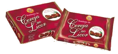 Bom Bom cereja Top Cau